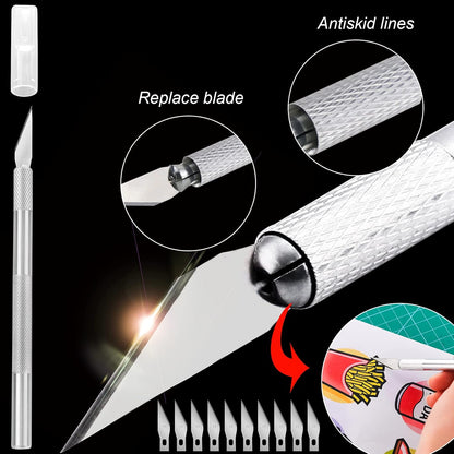 33pcs Vinyl Weeding Tools with T-Shirt Ruler Guide, Craft Tools Set for DIY Heat Transfer Printing, Weeding Vinyl, Scrapbooking, Lettering, Cutting, Splicing.