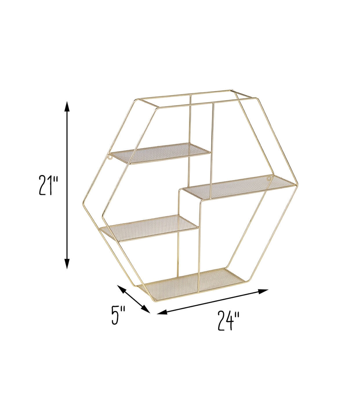 Honey Can Do Hexagonal Metal Wall Décor