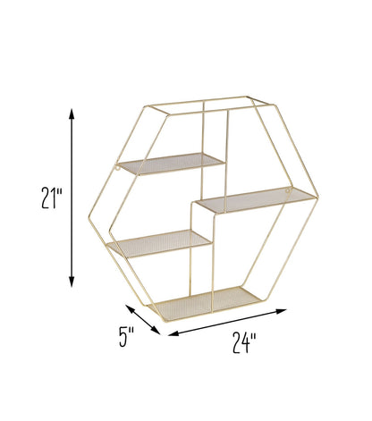 Honey Can Do Hexagonal Metal Wall Décor