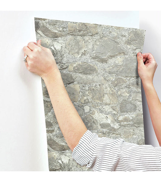 RoomMates Wallpaper Weathered Stone