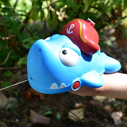 Canon à eau mignon en forme de requin, pistolet à eau manuel, portée ultra-longue, jouets d'eau pour piscine et plage estivale, jouets pour fêtes et célébrations