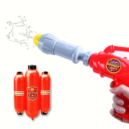 58.37oz pistolet à eau pour enfants, jouets de plage d'été, pistolet à eau en forme d'extincteur grande capacité, rouge, tache d'eau 393.7 pouces, haute qualité et étanche, très adapté aux batailles d'eau