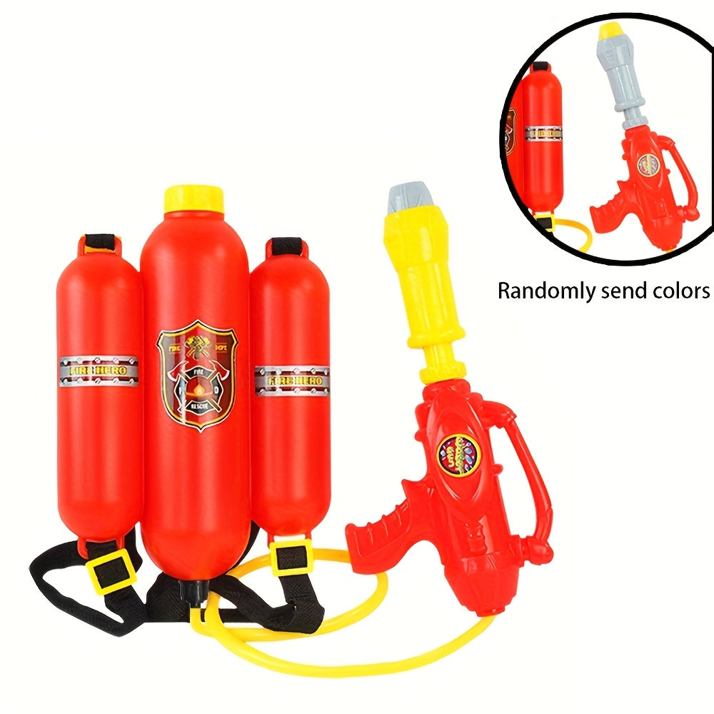 58.37oz pistolet à eau pour enfants, jouets de plage d'été, pistolet à eau en forme d'extincteur grande capacité, rouge, tache d'eau 393.7 pouces, haute qualité et étanche, très adapté aux batailles d'eau
