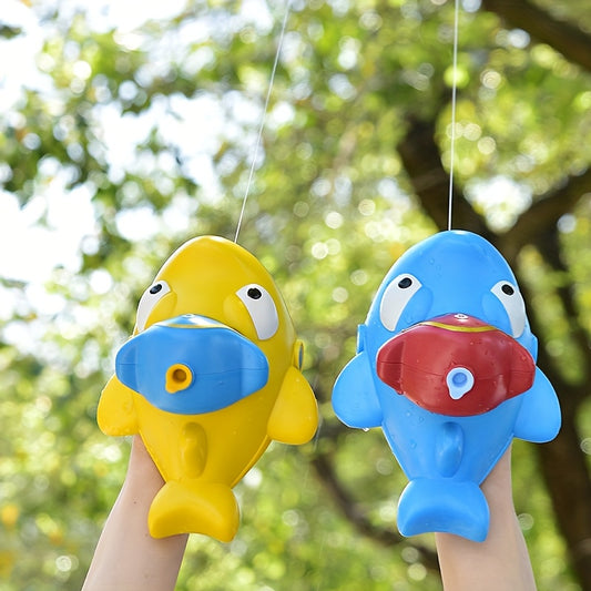 Canon à eau mignon en forme de requin, pistolet à eau manuel, portée ultra-longue, jouets d'eau pour piscine et plage estivale, jouets pour fêtes et célébrations
