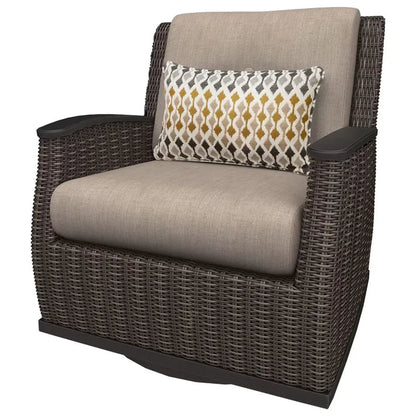 💥LIDL clearance sale💥Agio Vermont 5 Piece Woven Fire Deep Seating Patio Set + Cover