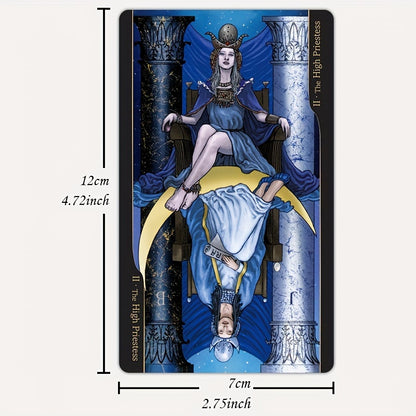 Tarot des Oppositions, jeu de cartes de fortune de taille standard à 78 cartes, jeu de société de divination pour Halloween, Thanksgiving, cadeau de Noël