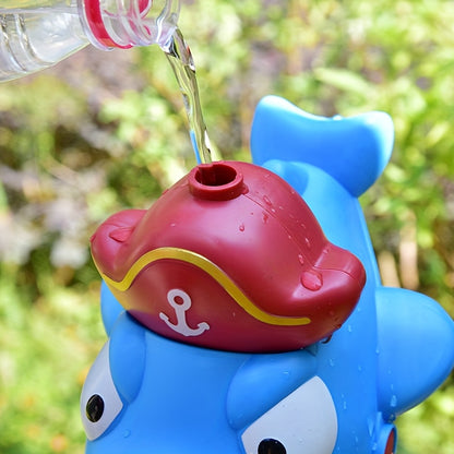 Canon à eau mignon en forme de requin, pistolet à eau manuel, portée ultra-longue, jouets d'eau pour piscine et plage estivale, jouets pour fêtes et célébrations