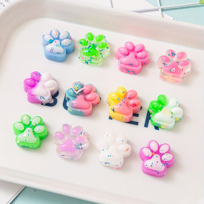 12\u002F24\u002F36 pièces Mini Jouets Souples Mignons en Forme de Patte de Chat, Jouets Souples à Presser Griffes d'Animal, Remplissage Idéal pour Décoration de Panier de Pâques, Garniture pour Sac de Fête de Noël