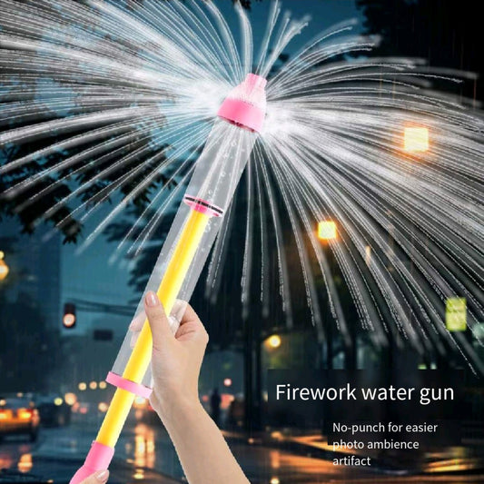 Un pistolet à eau d'été, une idéale pour les batailles de ballons d'eau et les jeux de plage, un grand pistolet à eau à tirer par la corde adapté pour le rafting adulte.