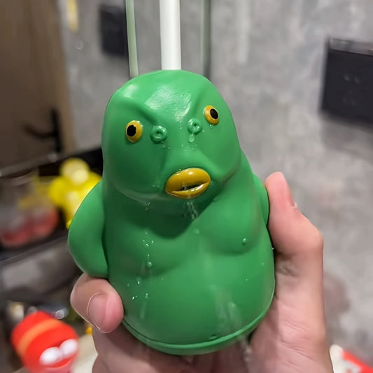Jouet Pistolet à Eau Poisson Vert Mignon - Amusement et Détente pour Jeux d'Été en Plein Air, Aventures de Plage et Farces, avec Conception Pressable et Fonction Pulvérisation d'Eau, Design Cartoon | Prise Facile