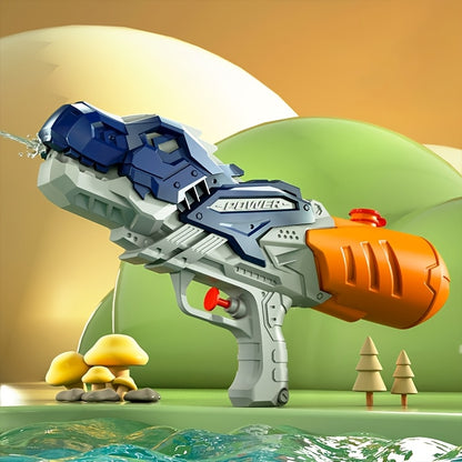Pistolet à eau de grande capacité - Ouverture de 0,98 pouce, pistolet à eau coloré avec des accents rouges, parfait pour les jeux d'eau et les vacances d'été, pistolet à eau pour toute la famille