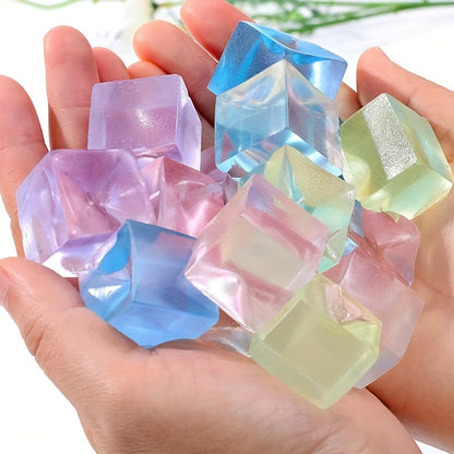 Ensemble de 10 cubes Squishy, jouets à pincer doux pour les enfants de 3 ans et plus, couleurs assorties, jeu amusant pour les adultes, cadeaux idéaux pour Halloween et Noël