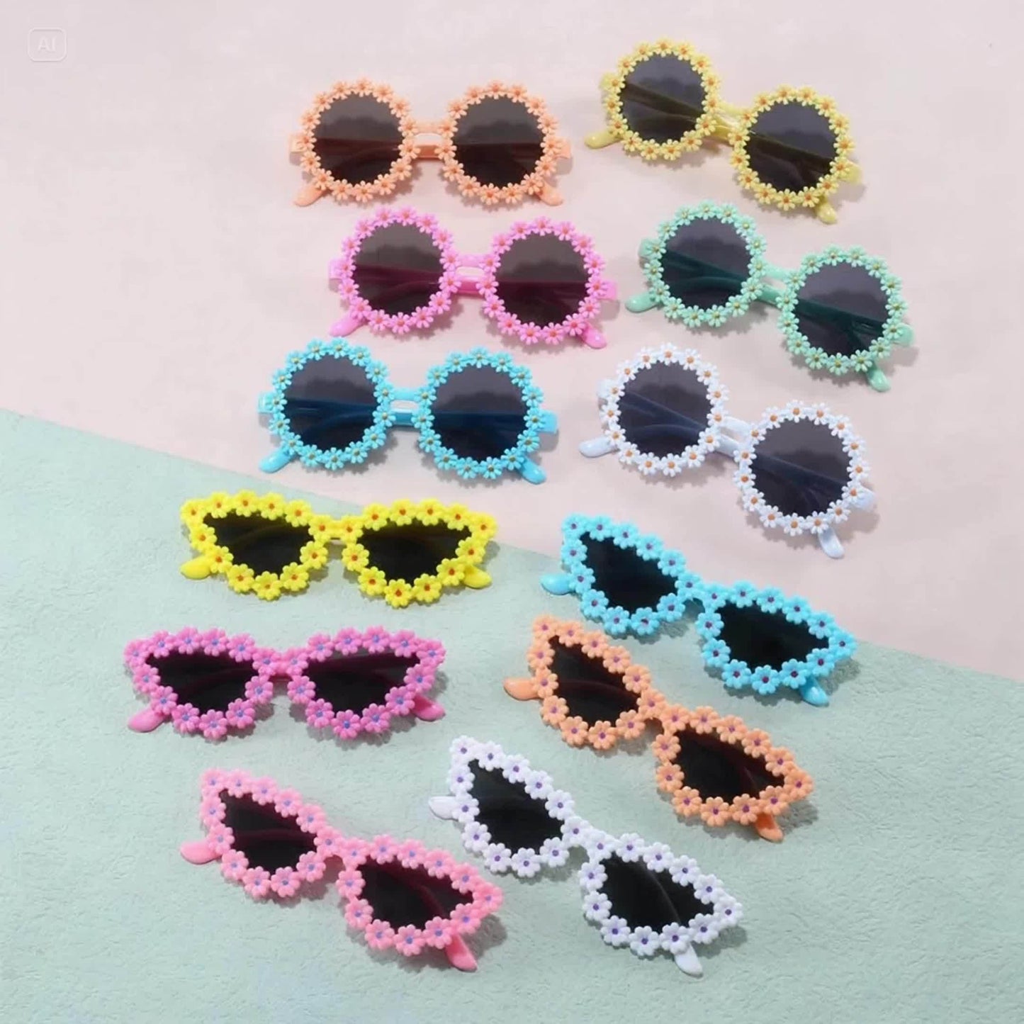 12pcs Lunettes Perçées Vibrantes - Design Coloré et Joueux pour Enfants et Adultes, Parfait pour les Fêtes de Piscine d'Été, les Diplômes, les Anniversaires et les Tenues Décontractées, Accessoires de Diplôme | Accessoire Joueux | Lunettes Durables