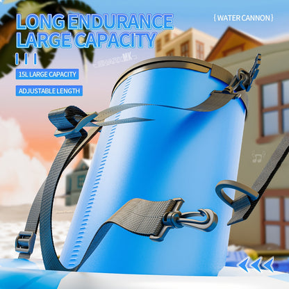 Grand canon d'eau mécanique à extraction pour les combats d'eau au parc, la plage, la piscine et les loisirs estivaux. Nouvelle jouet pour les enfants.